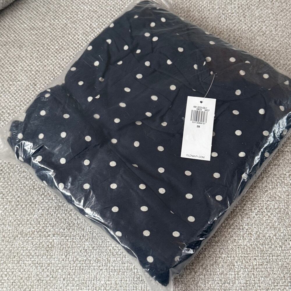 Old Navy Navy Dots Fit & Flare Crepe Mini Dress - Picture 9 of 10
